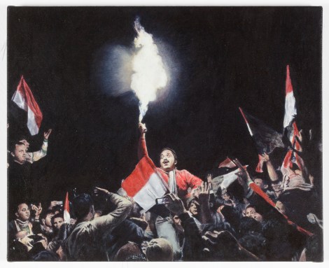 "Revolución", 2012, acrílico sobre tela, 40x50 cm.