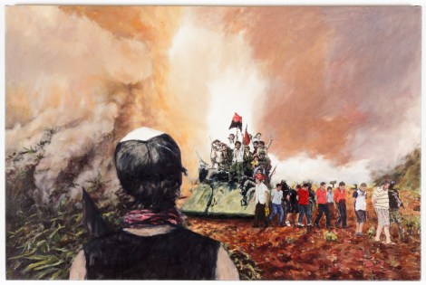 "Revolución 2", 2012, óleo sobre tela, 80x120 cm.