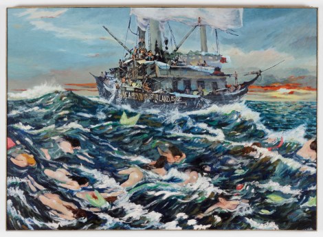 "Piedad", 2011. 120x90cm. Óleo sobre madera.