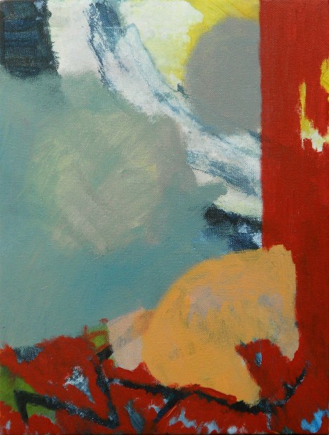 "Desnudo solar", 2012, acrílico sobre tela, 30x20 cm.