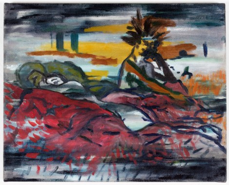 "Llamada en  la madrugada", 2012, óleo sobre tela, 40x50 cm.