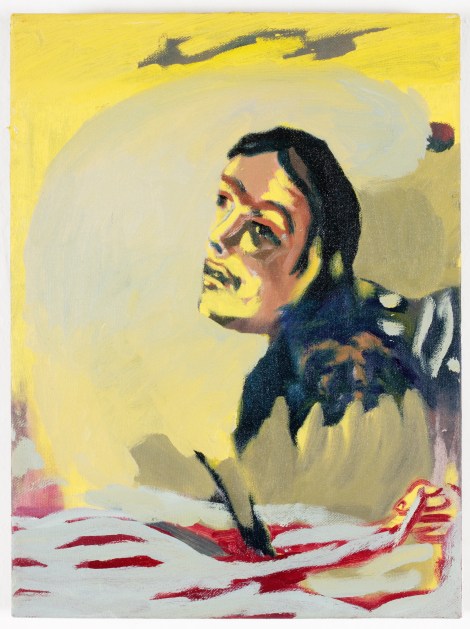 "Amarillo rey", 2012, óleo sobre tela, 30x20 cm.