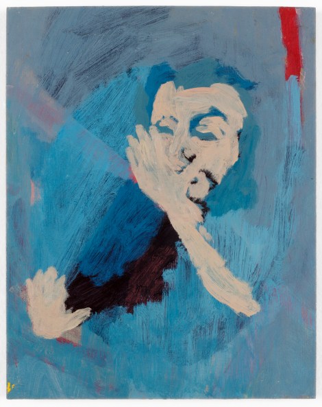 "Azul es de noche", 2012, acrílico sobre madera, 30x20 cm.