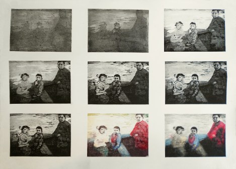 "Memoria de mis hermanos", 2012, mezzotinta y aguafuerte, 56x76 cm.