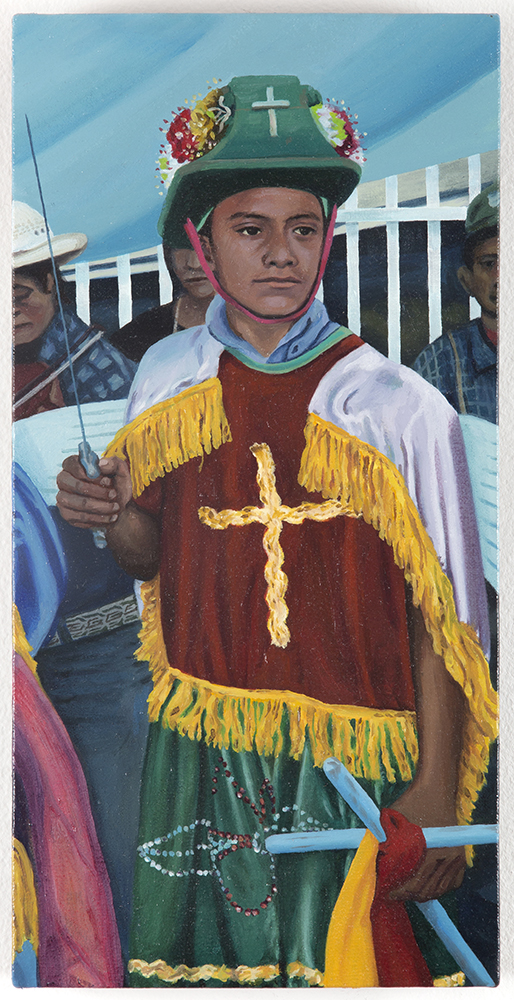 San Mikel, 2019, óleo sobre lienzo, 40x20